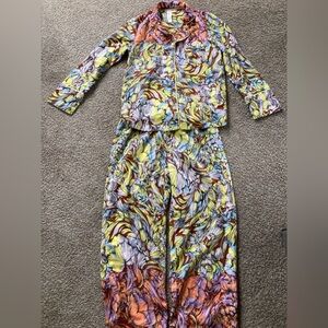 Anthropologie Floral Pajama Set by Alexandra Farmer– Size S